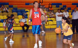 NBA Hall of Famer Rick Barry coached local kids in Cancun, Mexico, during a basketball camp he hosted, co-sponsored by the Cancun CVB, in early June.