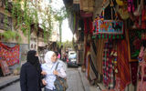 Shopping on the streets of Old Damascus.