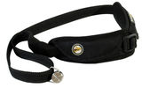 Unlike conventional camera straps that pull at your neck or allow your camera to bang on your chest while you walk, the Sun Sniper Pro Camera Strap's "sling" design reduces neck and shoulder strain while a built-in shock absorber and a stainless steel ball-bearing swivel limit camera movement. In addition, steel wire running inside the strap provide security against theft.
