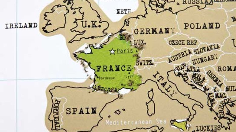 What's New, What's Hot is Travel Weekly's look at useful and fun travel gadgets, edited by Joe Rosen. First up, the Scratch Map World Traveler poster-sized world map. Simply scratch off the gold foil covering the places you have been or want to go. Once uncovered, the countries will be revealed in color on the map. Inveterate travelers will have a lot of colorful map to display and, hopefully, more to come. It should go without saying that this global peep show is suitable for framing.
