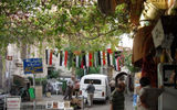 Street vendors in Old Damascus.