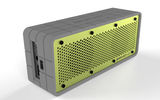 The Braven 625 stereo unit (11.6 ounces) plays for up 16 hours on a charge and comes with a dry bag if you heading outdoors as well as a USB flashlight for whatever that is worth. A rechargeable lithium battery enables the unit to recharge USB portable devices.