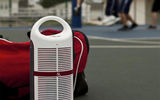 Very much like the G-Go, the AR Portable is weather-resistant, has a built-in handle and is powered by AA batteries (in this case six). It offers storage space for most mobile devices while they are directly connected through the 3.5 mm jack provided for non-Bluetooth devices (all the units have one). In addition, the speaker's exterior can be customized with pro and college team logos as well as personal photos.