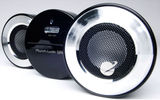 What's New, What's Hot is Travel Weekly's look at useful and fun travel gadgets, edited by Joe Rosen. This month, an array of ultraportable Bluetooth speakers designed with the laptop-, smartphone-, tablet-toting traveler in mind. First up, Planet Audio's speaker. Its foldout design makes this wireless speaker remarkably compact. Despite its small size, the device features a microphone and hands-free calling. One drawback: only four hours of playback time.