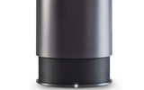 Simplicity is the thing with this minimalist unit. Twist and turn the cap on the Hidden Speaker to activate it and amplify the volume. About 15 hours of 360-degree sound per battery charge and an included FM radio tuner complete the picture.