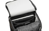 The Niko Camera Backpack -- a 1,000-denier nylon shell and a military-grade tarpaulin liner -- is a great utility bag for the pro photographer or videographer as well as wannabes. Its essential attributes number a fully customizable interior for lenses and flashes; multiple pockets for equipment storage; a quick-access, top-loading camera compartment; and room for a 15-inch laptop protected by a padded sleeve. Externals include a side-access U-lock holster, sternum strap and Velcro straps for securing a tripod.