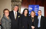 (L-R): Sponsors Janine Imbriaco, International Herald Tribune; and Tony Potter, Corinthia Hotels; honorees of the 2010 World Tourism Awards Elsie McCabe Thompson, president, Museum For African Art and Betsy O'Rourke, SVP marketing, Royal Caribbean International; and sponsor Greg Hybl, American Express.