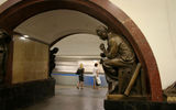Moscow's central Revolution Plaza subway station