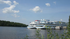 Travel Weekly's Michelle Baran was on a Russian river cruise on the Viking Pakhomov, a 210-passenger ship that was recently renovated. Pictured here, the Viking Pakhomov and Uniworld's River Victoria docked at the village of Mandrogi. Photos by Michelle Baran, unless otherwise noted