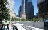 News crews were filming the progress at the site.
