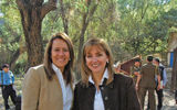 Mexico's first lady, Margarita Zavala, and Secretary of Tourism Gloria Guevara in Tequila. TW photo by Arnie Weissmann