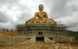 A 150-foot Buddha under construction on a mountain above Bhutan's capital, Thimphu, will be the 17th largest Buddha in the world