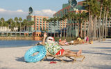 Santa Claus took some time off before Christmas and visited the Walt Disney World Swan and Dolphin Resort.