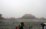 A dark and quiet day at the Forbidden City.