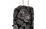 If you want to sport the most attractive suitcase on the baggage carrousel, the Gigi Hill Marie Rolling Suitcase is the bag for you. The Marie's poly canvas exterior features a black-and-white paisley macro design, one of four patterns the company is offering in its rolling suitcase line. A four-wheel spinner, the bag measures 17 by 24 by 8.5 inches and is expandable by two inches.