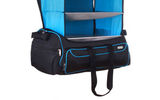 Promoted as "a closet in a bag," the Rise & Hang Weekend Duffel Bag opens into a portable three-shelf organizing system on hangers that provides easy access to your neatly folded articles of clothing. In short, you don't have to unpack when you get where you are going. The duffle, which weighs four pounds and measures 13.5 by 19 by 10 inches, comes with shoulder straps and is available in blue or gray.