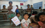 Children at the Ama Waterways-sponsored English-language school in Siem Reap, Cambodia