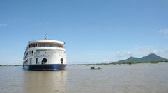 Travel Weekly’s Michelle Baran traveled on the Cambodia-Vietnam itinerary for Ama Waterways’ new ship, the AmaLotus. Pictured here, the AmaLotus on the Mekong River. Photos by Michelle Baran. Posted: Nov. 10, 2011