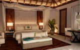 The interior design of one of the new villas at the Viceroy Riviera Maya