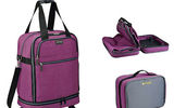 The ZipSak 31-inch MicroFold Upright from Biaggi will make a small hotel room seem big, tight quarters on a cruise ship spacious. Although it is no shrinking violet when it comes to size (it checks in at a capacious 31x18x14 inches), the ZipSak, once unpacked, collapses on itself in a "Z" fold for stowing under a bed, on a shelf, even in a drawer. Like all the bags in the ZipSak line (also available as a 22-inch carry-on and a 27-inch upright), the 31-inch version features four spinner wheels for easy mobility and a high-density nylon exterior.
