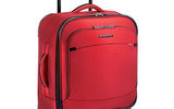One notable attribute of the Transcend International Carry-On Wide-Body Spinner is that its four-wheel configuration enables you to slide it easily through narrow airplane aisles simply by turning it sideways. In addition to easily fitting feet first in an overhead compartment, this Briggs & Riley carry-on is unusually capacious for a bag of its size and features a large U-shaped opening for quick access to its contents. Also worth noting are external pockets for quick storage of "alarming" items at security checkpoints and wet/dry storage.