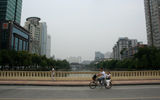 Despite numerous aftershocks, most of Chengdu's buildings remained intact following the massive quake.