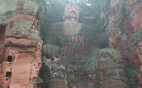 The 233-foot-tall Leshan Giant Buddha is a major tourist attraction in the Sichuan province. The Buddha was unharmed by the 2008 earthquake.