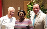 An event was held in New York recently to help promote the Cayman Cookout culinary festival at the Ritz-Carlton on Grand Cayman. From left, Eric Ripert, chef at New York's Le Bernardin and the host of the event; Rosa Harris, director of tourism; and Marc Langevin, general manager, the Ritz-Carlton Grand Cayman. The festival will take place on Jan. 15 to 18