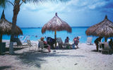...as are the beachside palapas!