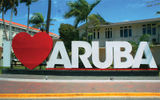 Travel Weekly's Jenny Hart traveled to the "One Happy Island," Aruba, to visit the newly renovated Holiday Inn Resort, and to explore what the Dutch Caribbean island has to offer. The following images offer a glimpse of its varied beaches, quaint capital city and rugged desert landscape. One of your first sights after leaving the airport is this welcoming sign in downtown Oranjestad, Aruba's capital city. Photos by Jenny Hart; posted Nov. 20, 2014
