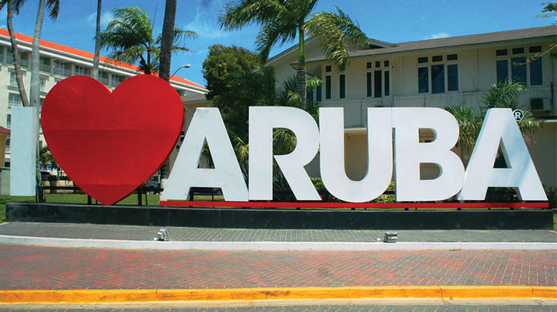 Travel Weekly's Jenny Hart traveled to the "One Happy Island," Aruba, to visit the newly renovated Holiday Inn Resort, and to explore what the Dutch Caribbean island has to offer. The following images offer a glimpse of its varied beaches, quaint capital city and rugged desert landscape. One of your first sights after leaving the airport is this welcoming sign in downtown Oranjestad, Aruba's capital city. Photos by Jenny Hart; posted Nov. 20, 2014