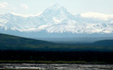 A view of the Alaska Range from the Alaska Highway.