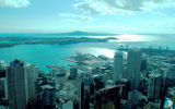 Auckland visitors hoping to spot a volcano need only look northeast from the central business district to Rangitoto, photographed here from Auckland's Sky Tower. The volcanic island emerged from the sea after a series of powerful eruptions 600 years ago and is a public reserve, loaded with walking trails and panoramic vistas, managed by New Zealand's Department of Conservation. Ferries travel from Auckland to Rangitoto daily.