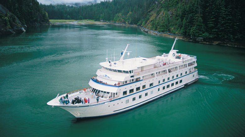 Cruise West's Spirit of Endeavour sails the waters off southern Alaska. (photo courtesy of Cruise West)