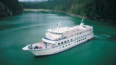 Cruise West's Spirit of Endeavour sails the waters off southern Alaska. (photo courtesy of Cruise West)