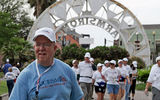 Bruce Beckham, executive director of Tourism Cares, leads a group of nearly 350 travel industry professionals in a three-day cleanup event at the Louis Armstrong Park in New Orleans. (photo by Judi Bottoni)
