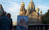 The colorful onion domes of the Church on the Spilled Blood are a rare dash of Russian design on St. Petersburg's otherwise baroque, western skyline.