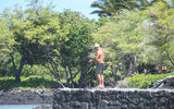 Fishing at the Waikoloa Marriott at 'Anaeho'omalu Bay.