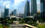 China's third largest city, trailing only Beijing and Shanghai, Guangzhou is home to more than 14 million people. Designed by Iraq-born Zaha Hadid, the angular Guangzhou Opera House (left foreground) opened in the city's modern Tianhe district in 2010.