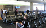 Newly completed gate area.