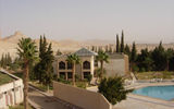 The pool and view of the ruins from the Dedeman Palmyra.