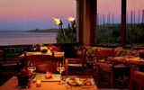The resort's signature Banyan Tree restaurant features beautiful views of the Pacific Ocean and Molokai and a seasonal menu utilizing fresh, local produce and seafood.