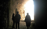 The Karak crusader castle's subterranean passageways can be explored by visitors. (photo by Arnie Weissmann)