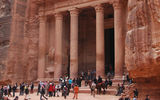 The Treasury at Petra is actually a tomb; beyond the grand facade is just one room with three antechambers. (photo by Arnie Weissmann)