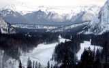 A view from a room at the Fairmont Banff Springs resort.