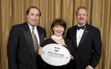 From Princess Cruises and Cunard Line, James Baer, vice president, national account sales; Alycia Oliphant, manager, national accounts; and Lee Robinson, vice president, field sales. (photo by Steve Hockstein/Harvard Studios)
