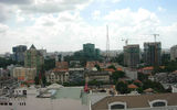 View of construction in downtown Saigon, as seen from the Caravelle Hotel.