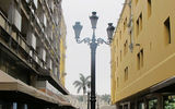 Tropical Touches: Victorian street lamps meet palm trees on Lima's streets