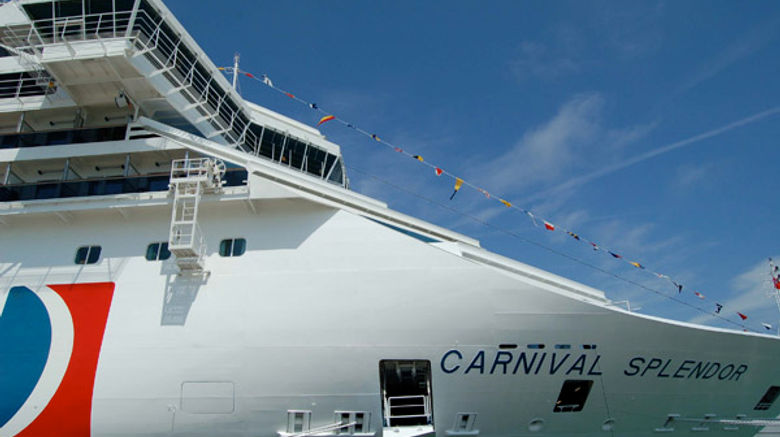 The 113,000-gross-ton Carnival Splendor, Carnival's latest cruise ship.