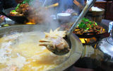 The boiling soup at this Zhangjiajie regional restaurant contained an unexpected ingredient.
